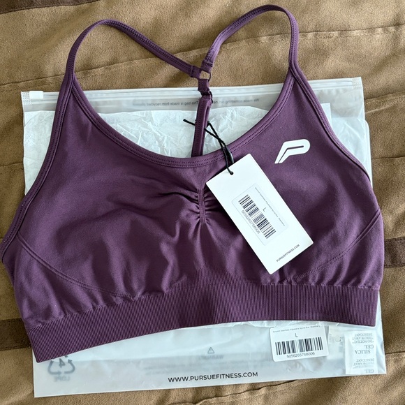 Pursue Fitness Scrunch Seamless Adjustable Sports Bra - Picture 3 of 10